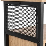 Kép 6/8 - ARLO polcos komód 100 cm, tölgy/fekete