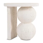 Kép 1/7 - RICO dohányzóasztal 45,5 cm, krémszínű/bézs