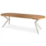 Kép 6/9 - LUKAS kihúzható étkezőasztal 100-250 cm, tölgy/kasmír