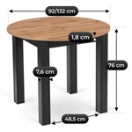 Kép 8/8 - HARRY asztal 1 8 cm vastag lap részlet