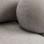 Kép 6/9 - SARIA kihajtható kanapé, világosszürke zsenília