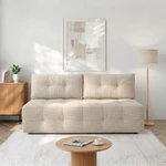 Kép 2/9 - MORANA kihajtható kanapé, krémszínű zsenília