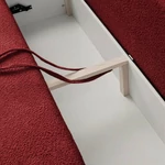 Kép 7/9 - ARVETO kihajtható kanapé, bordó bouclé
