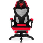 Kép 3/7 - Elegáns fekete-piros gamer szék