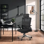 Kép 2/11 - Ergonomikus fekete forgószék