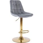 Kép 3/9 - Elegáns szürke bársonyszék