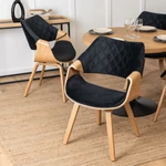 Kép 4/10 - Elegáns LUÍSE szék a bársonybürkolattal