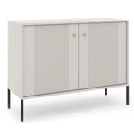 Kép 1/5 - SOFT Fiókos Komód 104 cm Kétajtós Bordázott Kasmír