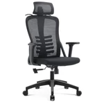 Kép 1/7 - JULIET ergonomikus fekete forgószék