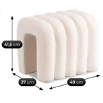 Kép 6/6 - Stílusos kárpitos puff kréme