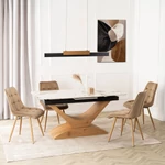 Kép 2/11 - Elegáns fehér márvány/tölgy kombináció