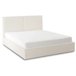 Kép 1/9 - Ágy 160x200 MARSEILLA tárolóval Krémszínű Boucle