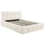 Kép 1/4 - Ágy 140x200 MURCJA tárolóval Krémszínű Boucle
