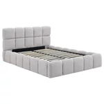 Kép 1/4 - Ágy 140x200 MURCJA tárolóval szürke Boucle