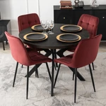Kép 3/9 - Elegáns burgundy színű szék