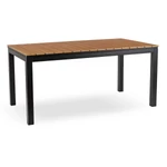 Kép 1/8 - ARGOS Kerti asztal 160-210 cm Tölgyfa/Fekete