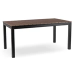 Kép 1/8 - ARGOS Kerti asztal 160-210 cm Diófa/Fekete