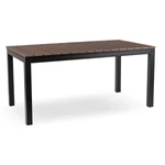 Kép 1/10 - ARGOS Kerti asztal 160-260 cm Diófa/Fekete