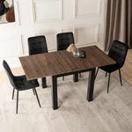 Kép 3/8 - Elegáns diófás asztal kihúzással
