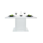 Kép 1/3 - Lavina 2 étkezőasztal, magasfényű fehér