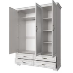 Kép 8/8 - Szekrény tükörrel 3D4S, DTD laminált, woodline bézs, TIFFY 01