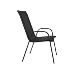 Kép 13/19 - Rakásolható szék, sötétszürke/fekete, ALDERA