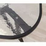 Kép 12/14 - Étkezőasztal, edzett üveg/acél, 150x90 cm, PASTER