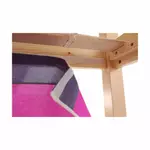 Kép 6/19 - Ágy PC asztallal, fenyő fa/rózsaszín, 90x200, ALZENA