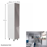 Kép 2/5 - AURORA D40SP fehér/szürke szekrény