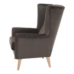 Kép 5/15 - Fotel-füles, taupe-szürke-barna/bükk, RODEZA