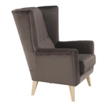 Kép 8/15 - Fotel-füles, taupe-szürke-barna/bükk, RODEZA
