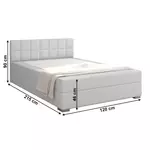 Kép 19/19 - Boxspring típusú ágy 120x200, világosszürke, FERATA KOMFORT