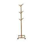 Kép 4/13 - Kerekes akasztó, bambus, 60 cm széles, VIKIR TYP 1