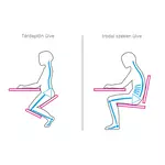 Kép 2/19 - Ergonomikus zsámoly, szürke/fekete, RUFUS