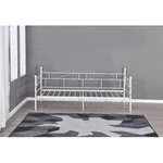 Kép 5/9 - Fém kanapé - egyszemélyes ágy, fehér, 90x200, ROZALI