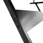 Kép 6/13 - Mozgatható számítógépasztal/Gamer asztal kerekekkel, fekete, TARAK