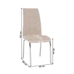 Kép 2/9 - Dulux Velvet bézs étkezőszék