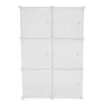 Kép 3/17 - Praktikus moduláris szekrény, fehér/mintás, ZERUS