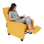 Kép 3/17 - Relaxáló fotel, sárga, TURNER