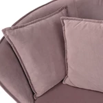 Kép 8/19 - Fotel Art Deco stílusban, rózsaszín Kronos szövet/tölgy, ROUND NEW