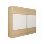 Kép 6/8 - Hálószoba garnitúra (ágy 160x200 cm), tölgy sonoma/fehér, GABRIELA NEW