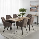 Kép 3/7 - barna Velvet szövet