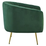 Kép 5/9 - sötétzöld Velvet szövet/gold króm-arany