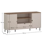 Kép 2/3 - EYCO 2D1S/150 TV-asztal