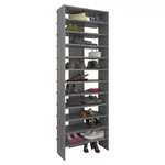 Kép 1/5 - Magas polcállvány/cipőtartó, grafit, OSKI