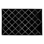 Kép 1/3 - Szőnyeg, fekete/minta, 133x190  cm, MATES TYP 1