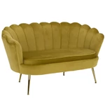 Kép 1/19 - Pad Art-deco stílusban, mustár színűVelvet anyag/gold chróm-arany, NOBLIN