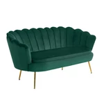 Kép 1/2 - Luxus heverő, 2,5-es ülés, smaragd/arany, Art-deco, NOBLIN