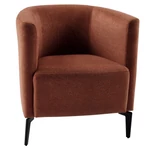 Kép 1/13 - Design fotel, terrakotta/fekete, KAPY