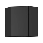 Kép 1/7 - Felső sarokszekrény fekete, SIBER 60x60 GN-72 1F